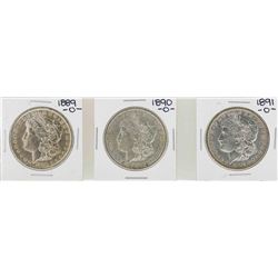Lot of 1889-O to 1891-O $1 Morgan Silver Dollar Coins