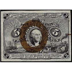 March 3, 1863 Second Issue 5 Cents Fractional Currency Note