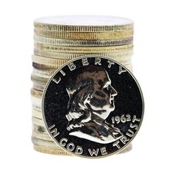 Roll of (20) 1962 Proof Franklin Half Dollar Coins