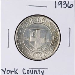 1936 York County Commemorative Half Dollar Coin
