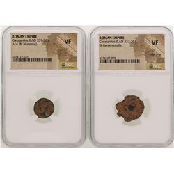 Lot of Constantius II A.D 337-361 Ancient Roman Empire Coins NGC  VF