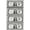 Image 1 : Lot of (4) 1957 $1 Silver Certificate Notes