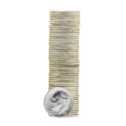 Roll of (50) 1964 Brilliant Uncirculated Roosevelt Dimes