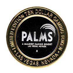 .999 Silver Palms Casino Las Vegas, NV $10 Casino Limited Edition Gaming Token