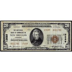 1929 $20 New Orleans, LA CH# 13689 National Currency Note