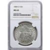 Image 1 : 1884-O $1 Morgan Silver Dollar Coin NGC MS63
