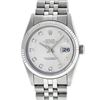 Image 2 : Rolex Men's Stainless Silver Diamond 36MM Datejust Wristwatch