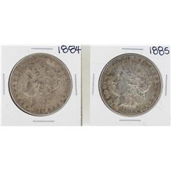 1884-1885 $1 Morgan Silver Dollar Coins