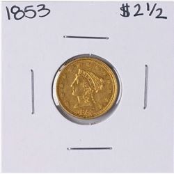 1853 $2 1/2 Liberty Head Quarter Eagle Gold Coin