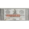 Image 1 : 1862 $5 The State of Georgia Obsolete Note Civil War Era