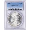 Image 1 : 1881-S $1 Morgan Silver Dollar Coin PCGS MS65