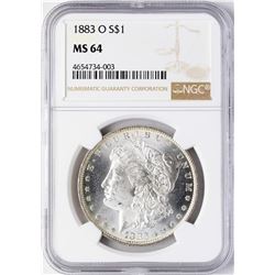 1883-O $1 Morgan Silver Dollar Coin NGC MS64