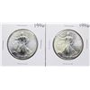 Image 1 : Lot of (2) 1996 $1 American Silver Eagle Coins