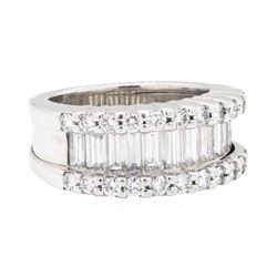 Platinum 2.45 ctw Diamond Wedding Band