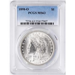 1898-O $1 Morgan Silver Dollar Coin PCGS MS63