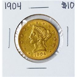 1904 $10 Liberty Head Eagle Gold Coin