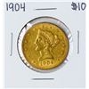 Image 1 : 1904 $10 Liberty Head Eagle Gold Coin