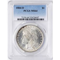 1884-O $1 Morgan Silver Dollar Coin PCGS MS64