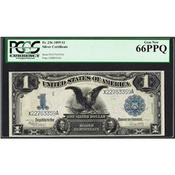 1899 $1 Black Eagle Silver Certificate Note Fr.236 PCGS Gem New 66PPQ