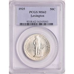 1925 Lexington -Concord Sesquicentennial Commemorative Half Dollar Coin PCGS MS6