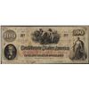 Image 1 : 1863 $100 Confederate States of America Note