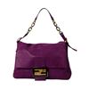Image 1 : Fendi Glitter Mamma Magenta Suede Shoulder Bag