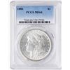 Image 1 : 1886 $1 Morgan Silver Dollar Coin PCGS MS64