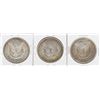 Image 2 : Lot of 1885, 1889, & 1896 $1 Morgan Silver Dollar Coins