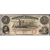 Image 1 : 1850'S $2 Western Exchange Fire & Marine Insurance Co. Obsolete Note