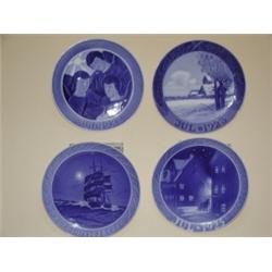 4 Royal Copenhagen Christmas Plates