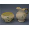Image 1 : 1 Irish Belleek Creamer/Sugar   green mark, 