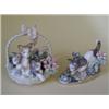 Image 1 : 2 Lladro Figurines  flowers and cat looking at frog  