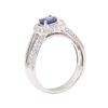 Image 4 : 1.83 ctw Sapphire And Diamond Ring - 18KT White Gold