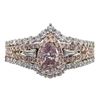 Image 1 : 0.30 ctw Fancy Pink Diamond Ring - 18KT Two-Tone Gold