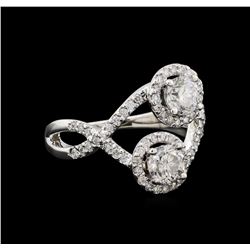 1.47 ctw Diamond Ring - 14KT White Gold