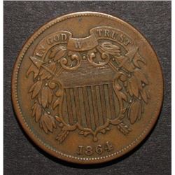 1864 TWO CENT PIECE