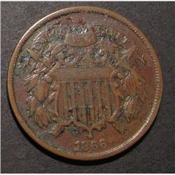 1866 TWO CENT PIECE