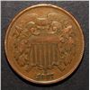 Image 1 : 1867 TWO CENT PIECE