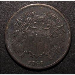 1868 TWO CENT PIECE