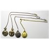 Image 2 : 4 COMMEM POCKET WATCHES; STATUE