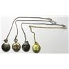 Image 3 : 4 COMMEM POCKET WATCHES; STATUE