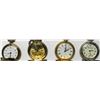 Image 1 : 4-POCKET WATCHES w/HUNTING THEME CASES