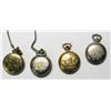 Image 3 : 4-POCKET WATCHES w/HUNTING THEME CASES