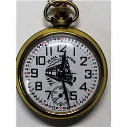 VINTAGE RAIL MASTER OPEN FACE POCKET WATCH