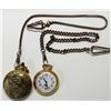 Image 2 : 2-RAILROAD TRAIN DESIGN POCKETWATCHES