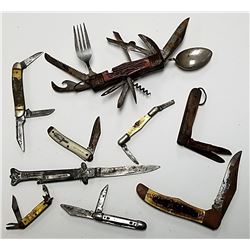 9- LESSER CONDITION KNIFE LOT