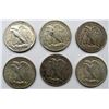 Image 2 : 6 - WALKING LIBERTY HALF DOLLARS