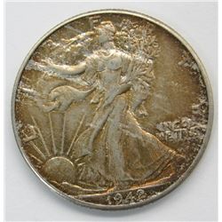 1942 DDR WALKING LIBERTY HALF DOLLAR