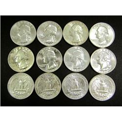 12 - 1964 KENNEDY WASHINGTON QTRS