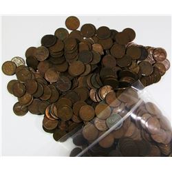 1000 MIXED WHEAT CENT LOT